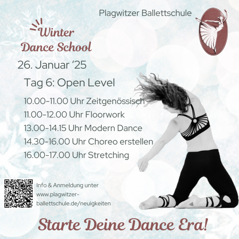 Winder Dance School 2025 Plagwitzer Ballettschule, Ballett, Tanz, Zeitgenössisch, Jazz, Impro, Leipzig, Jazzdance, Modern Dance, Tanzyoga, Inside Flow